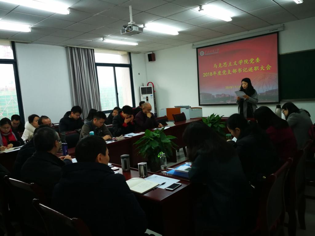 学生二支部书记刘洪老师述职