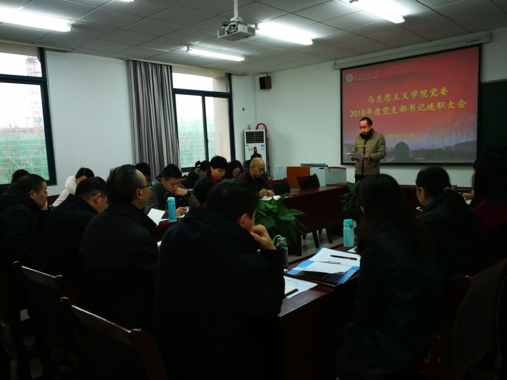 马基原党支部书记李长泰教授述职